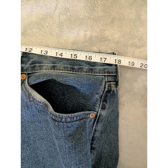 NWOT Levi's 505 Jeans Mens Size 36x32 Medium Wash Straight Leg 100% Cotton - Picture 4 of 5